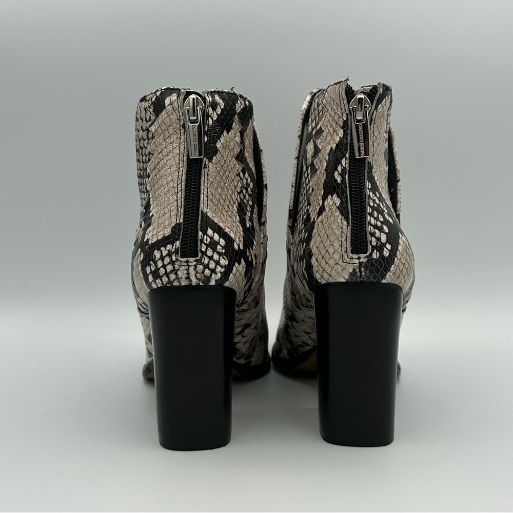 Vince Camuto Snake-Print Women’s Size 8.5 US Black Leather Ankle Boot VC-GENEDY - Picture 5 of 12
